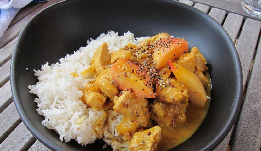 ไก่ผัดซอสมะม่วง